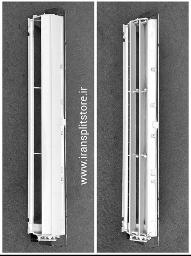 مجموعه آبچکان و تیغههای دمپر پنل داخلی کولر گازی اسپلیت westpoint – قطعه کامل هدایت آب و باد