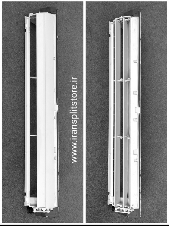 مجموعه آبچکان و تیغههای دمپر پنل داخلی کولر گازی اسپلیت westpoint – قطعه کامل هدایت آب و باد